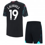 Günstige Fußballtrikots Manchester City J. Alvarez 19 Kinder 3rd trikot 2023-24 Kurzarm